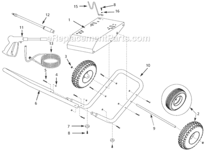 Page A Diagram and Parts List for PW303000LE 1998 Campbell Hausfeld Pressure Washer